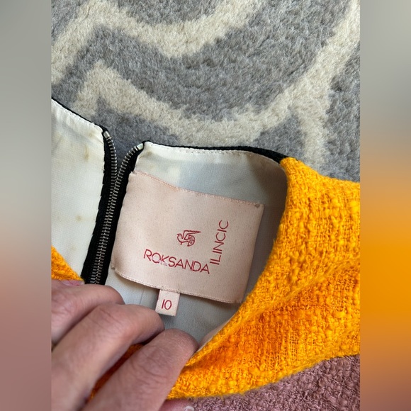 Roksanda Ilincic Size 10 Color Block Sheath Dress - Multi Color - Picture 5 of 14